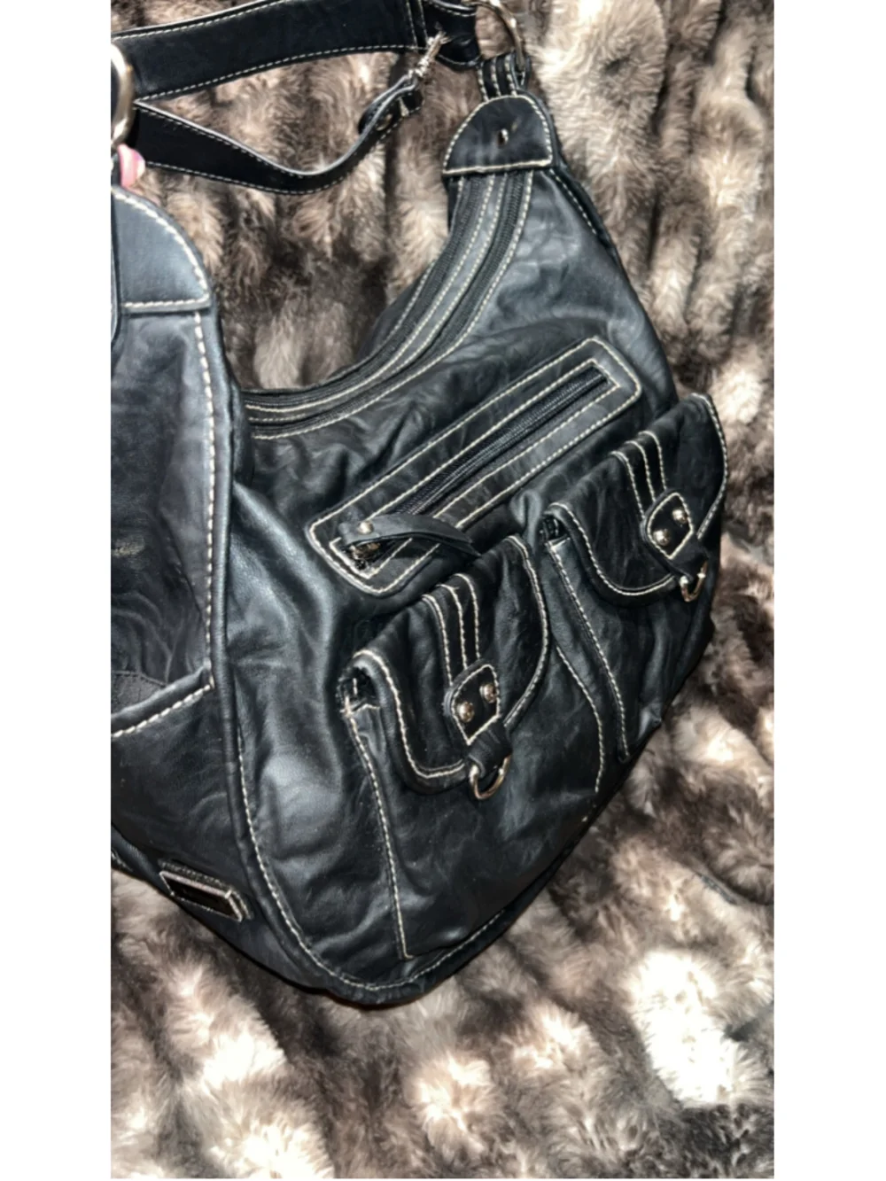 Women's Rosetti Black Hobo Bag One Size